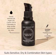 Load image into Gallery viewer, Mens Face & Beard Oil